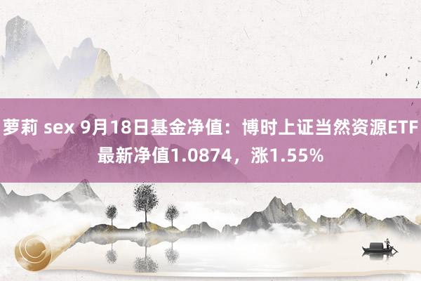 萝莉 sex 9月18日基金净值：博时上证当然资源ETF最新净值1.0874，涨1.55%