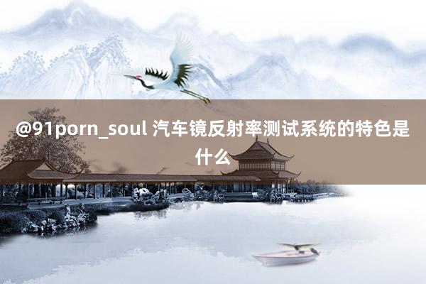 @91porn_soul 汽车镜反射率测试系统的特色是什么