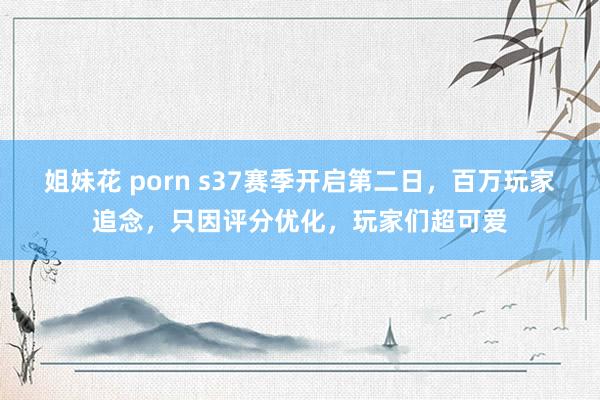 姐妹花 porn s37赛季开启第二日，百万玩家追念，只因评分优化，玩家们超可爱