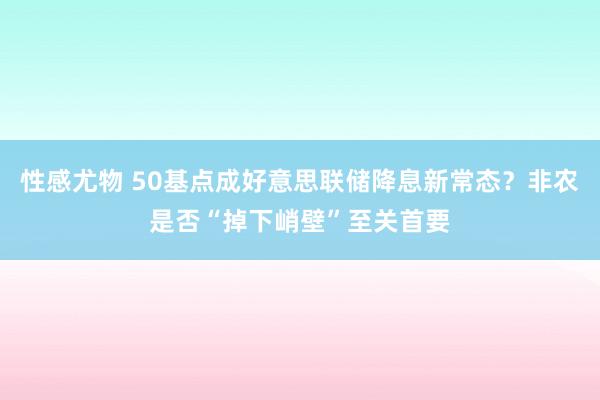 性感尤物 50基点成好意思联储降息新常态？非农是否“掉下峭壁”至关首要