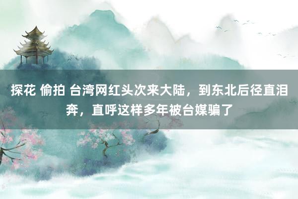 探花 偷拍 台湾网红头次来大陆，到东北后径直泪奔，直呼这样多年被台媒骗了