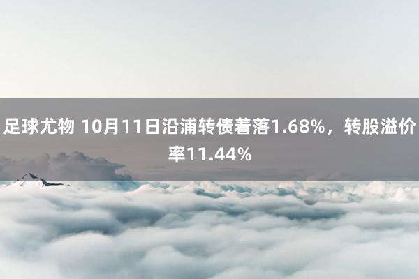 足球尤物 10月11日沿浦转债着落1.68%，转股溢价率11.44%