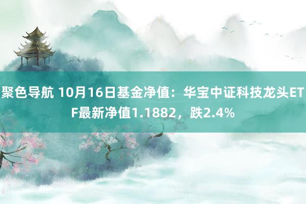 聚色导航 10月16日基金净值：华宝中证科技龙头ETF最新净值1.1882，跌2.4%