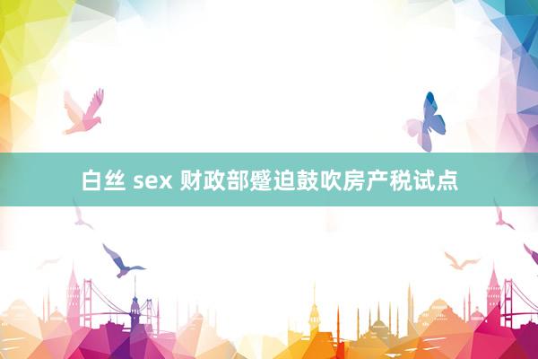 白丝 sex 财政部蹙迫鼓吹房产税试点