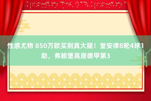 性感尤物 850万欧买到真大腿！堂安律8轮4球1助，弗赖堡高居德甲第3